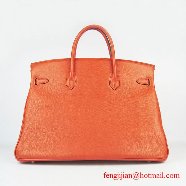 Hermes Birkin 40cm Togo Bag Orange 6099